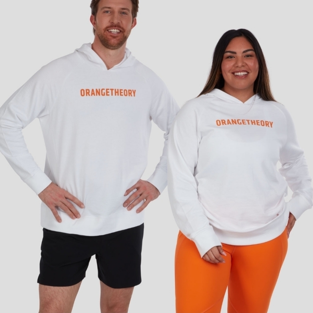 Orangetheory Unisex French Terry Pullover Hoodie. White. Size Medium. New. - Picture 3 of 9